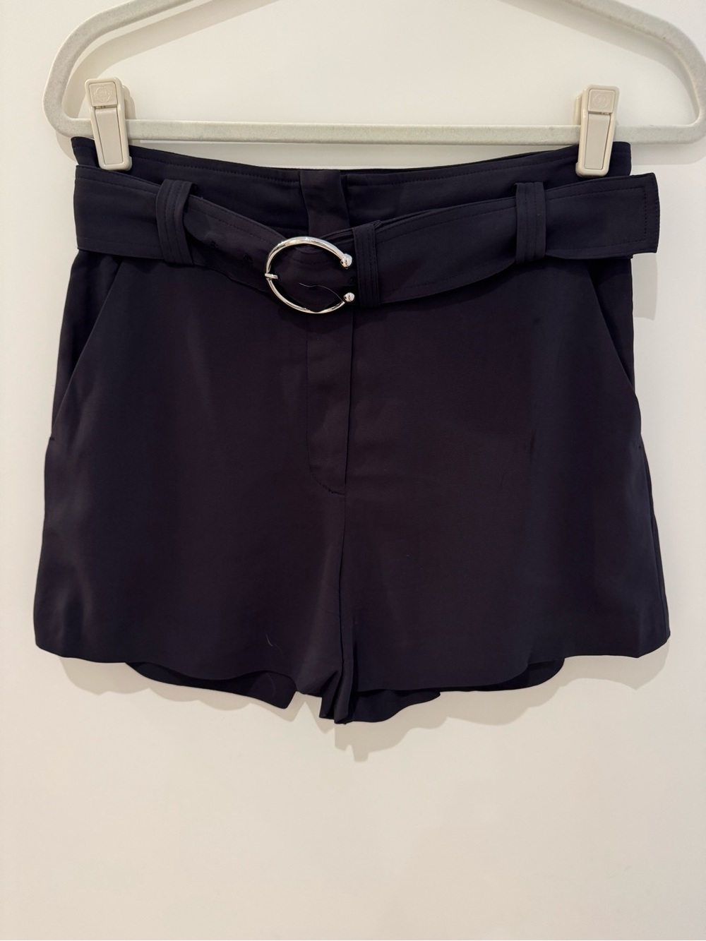 A.L.C. Black Belted Women's Shorts